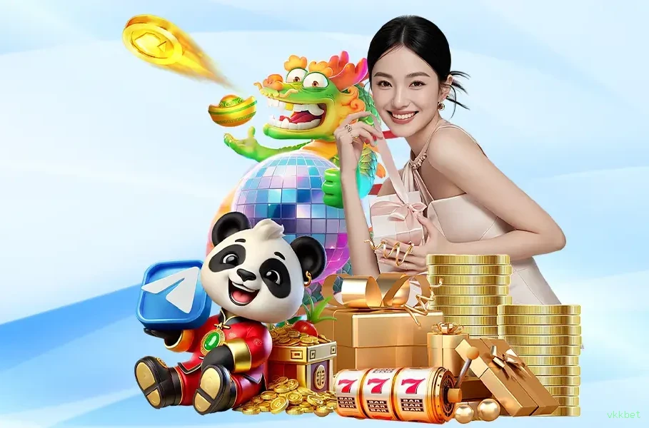 Imagem promocional de todos os jogos da vkkbet